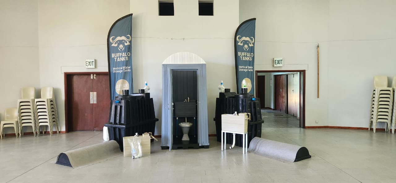 Kiwango portable ablution unit — cistern-based sanitation for events, sites and temporary applications in South Africa